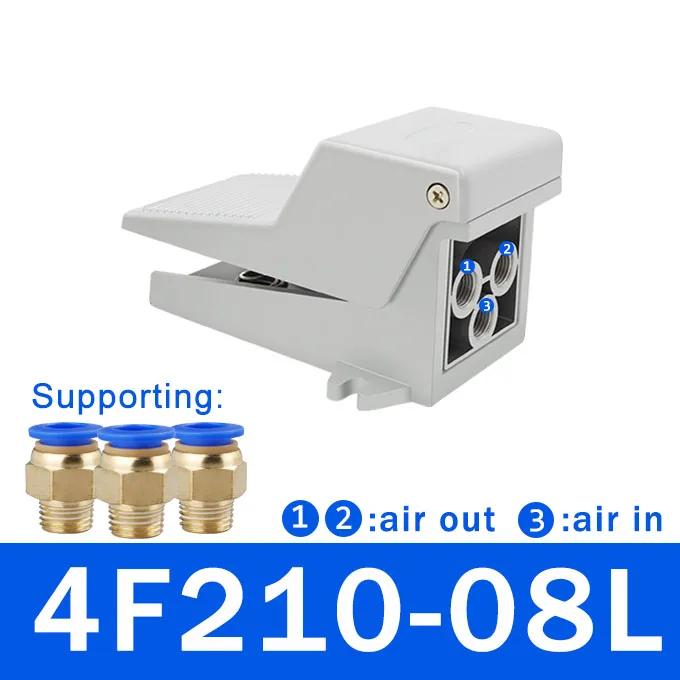 Pneumatic 4F210-08L Foot Pedal Valve Cylnder Control Switch FV320 FV 420 4F210-08G Ttwo Position Five Links