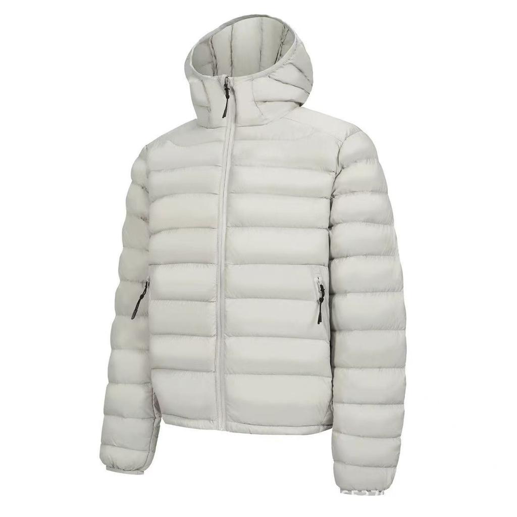 Winter neue gerippte Daunenjacke mit Kapuze dünnes Oberteil verdickt leicht wattierte Jacke Jacke lockere warme Innenjacke