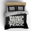 Bold "Too Much Noise". Bedding sets Duvet cover sets Duvet covers Pillowcases(1 * Duvet Cover 2 * Pillowcases, without duvet insert)