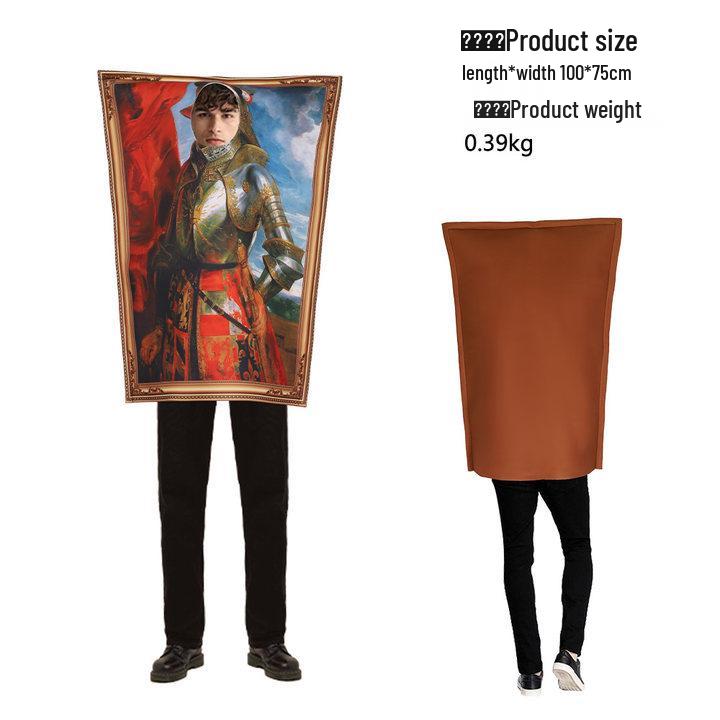 Φόρμα Αποκριάτικης Στολής Μόνα Λίζα για Σχολικές Παραστάσεις