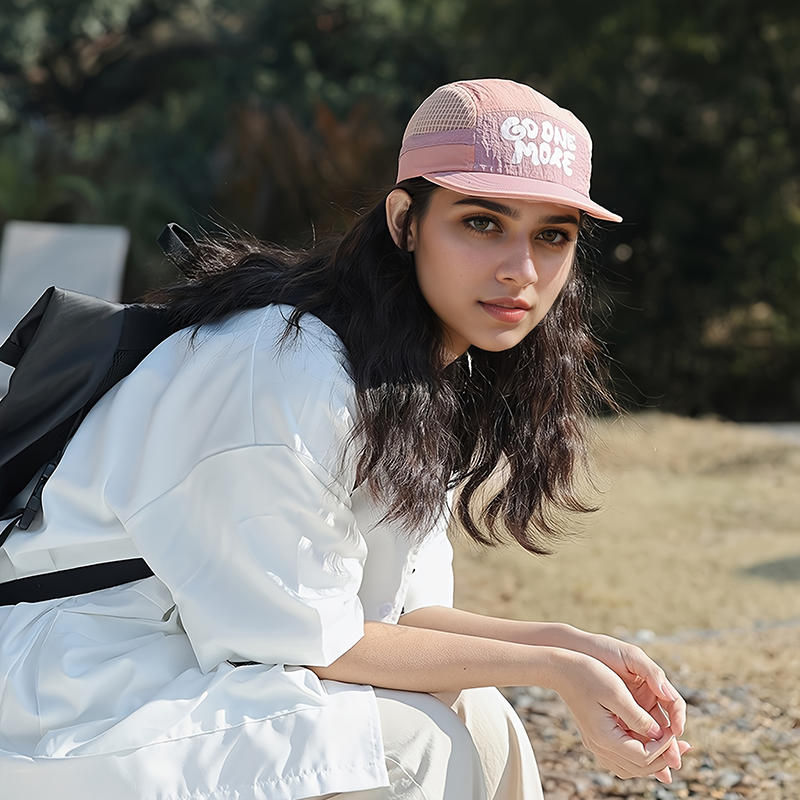 Letter Printing Quick-drying Hat Drawstring Design Japanese Style Short Brim Baseball Cap Thin Adjustable Sun Visor Cap Unisex