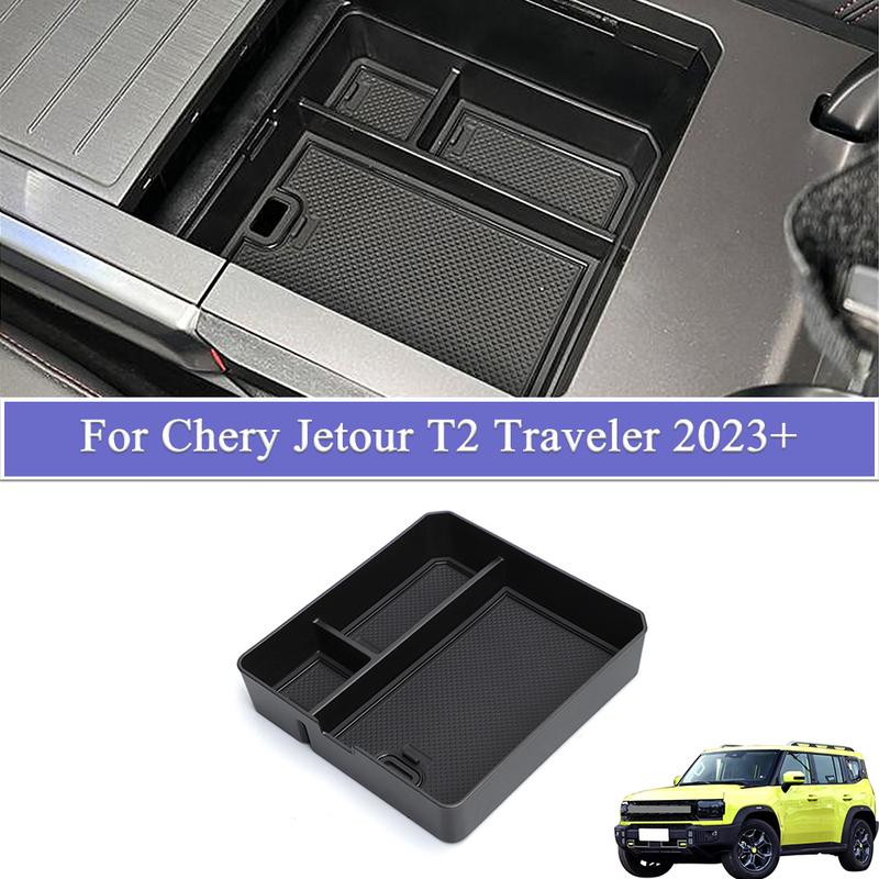 Armrest Hidden Organizer Storage Box For Chery Jetour T2 Traveler -2026 Center Console Armrest Storage Tray Car Accessories
