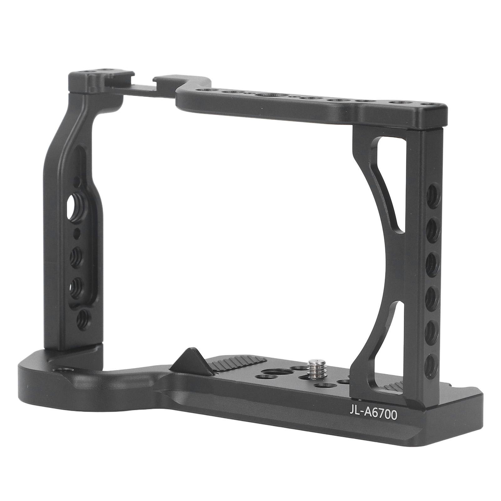 

Клетка для камеры A6700 Ручка для вертикальной съемки с креплением «холодный башмак» Резьба 1/4 дюйма и 3/8 дюйма Отверстие для Arri для Arca