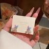 2026 Exquisite Butterfly Zircon Flower Earrings for Women Girls New Trendy Sweet Cute Stud Earrings Daily Wearing Jewelry Gifts