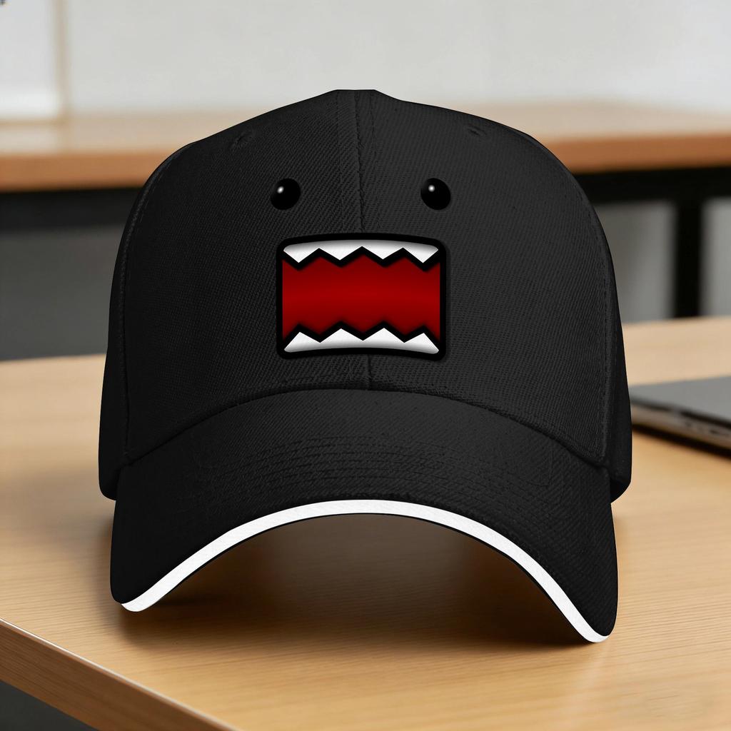 Domo Kun Shaded Casual Baseball Cap  Outdoor Sports Trucker Hat Spring Sun Visor UnisexTeens yk Cute Baseball Caps