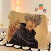 Cool Jujutsu Kaisen Gojo Satoru creative anime cartoon printed pattern fashion personality soft skin-friendly flannel blanket