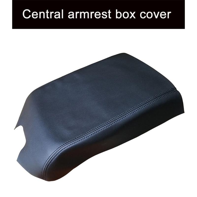 Car Armrest Storage Box Mat,PU Leather Car Center Consoles Cover for F150 2015-2019 Trucks Easy Installation