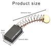10pcs Carbon Brushes for Electric Motors 12x8x5mm Replacement Parts Suitable for Power Tools Including Vacuum Cleaners and Saws