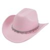 New Western Cowboy Hat Top Hat Water Drop Jewel Rhinestone Belt Bridesmaid Hat Jazz Hat Hat