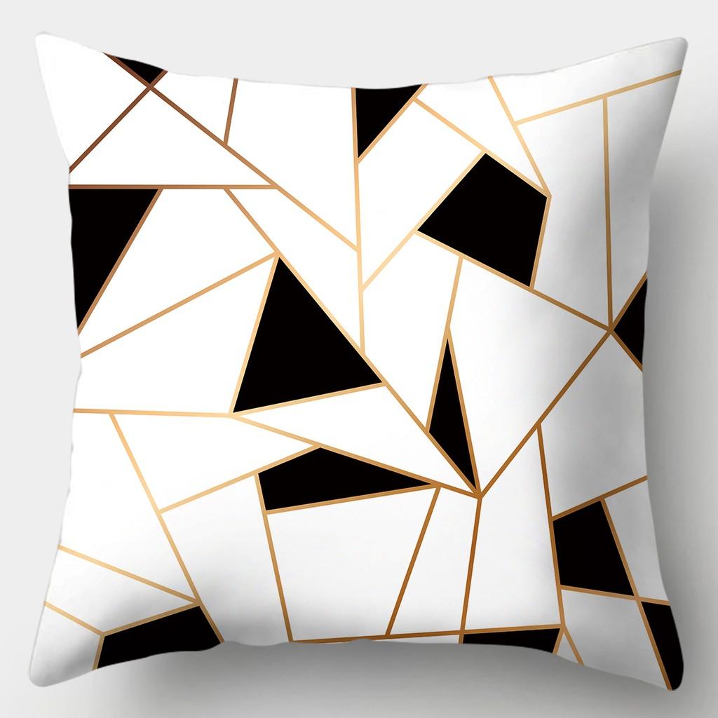 Black and White Series Pillowcase Sofa Simple Home Style Cushion Cover Bedroom Living Room