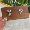 Sweet Stud Earrings Butterfly Bow Pearl Stud Earring for Women Fine Jewelry High Luxury Vintage Accessories
