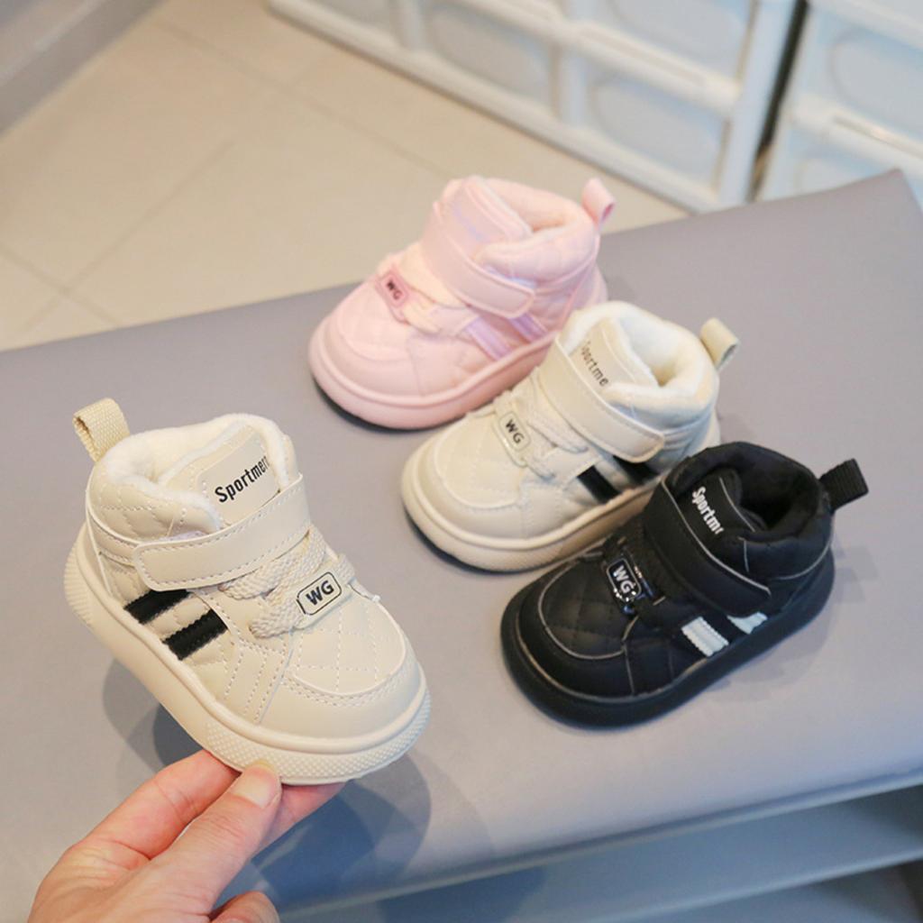 Boys And Girls Short Boots Children's Toddler Shoes Plus Velvet Warm Children's Shoes