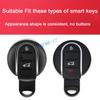 Carbon Fiber Car Key Fob Cover Case Chain Ring For Mini Cooper S One Countryman Clubman F54 F55 F56 F57 F60
