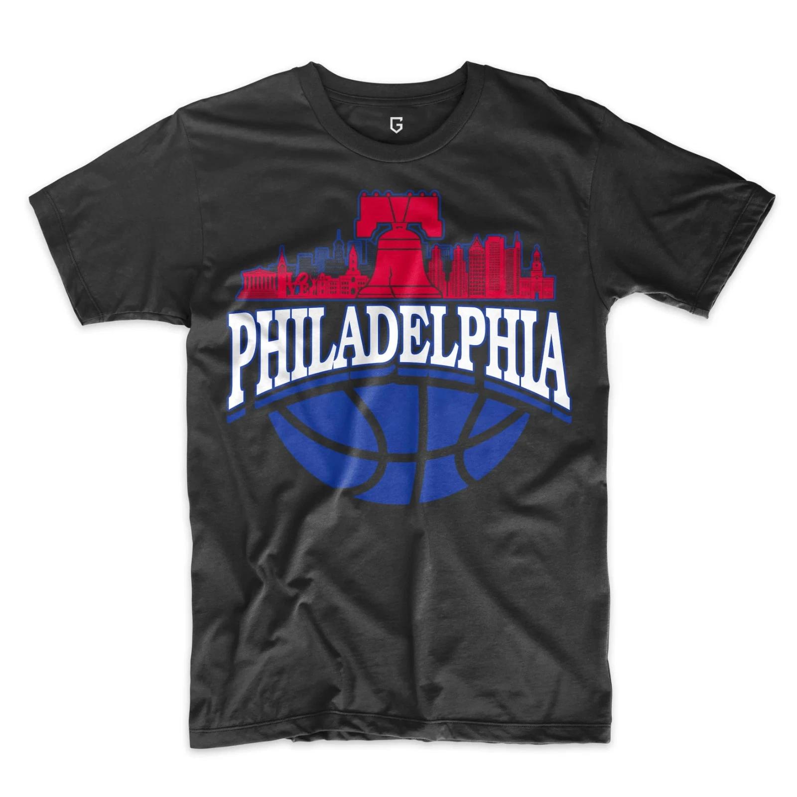 Philadelphia Basketball Skyline Men s T-Shirt M