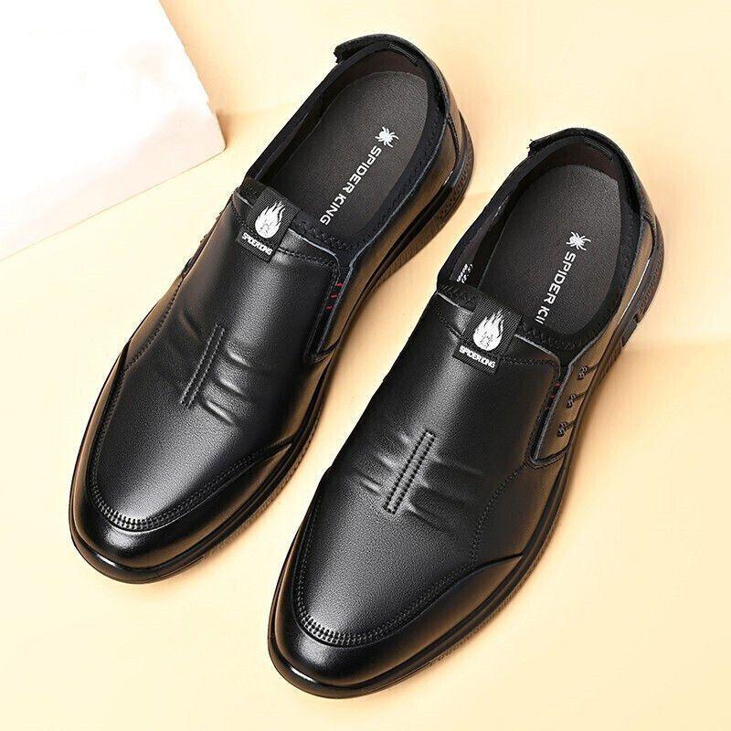 % Genuine leather special men's business glove shoes non-slip breathable soft-soled leather shoes medium shoes