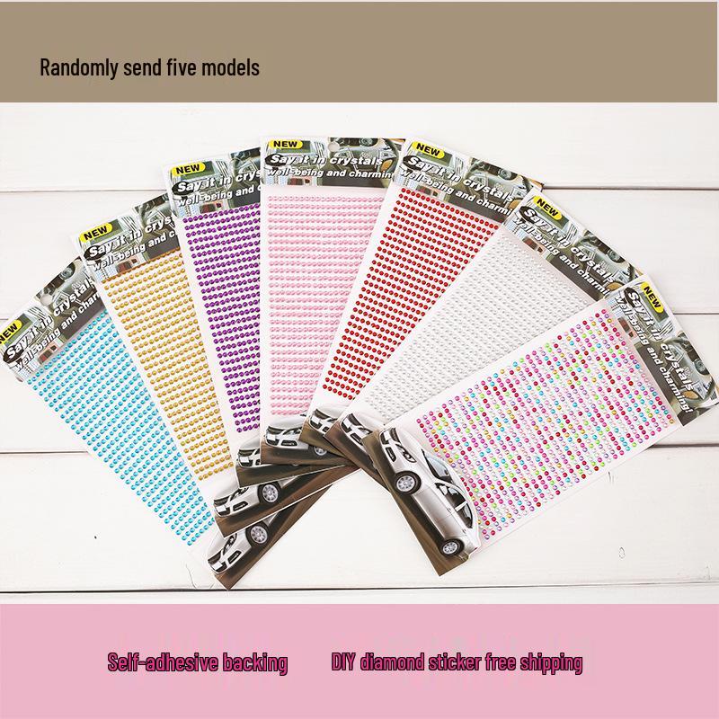 Charming Kids' Crystal Diamond Stickers for Handmade Decoration