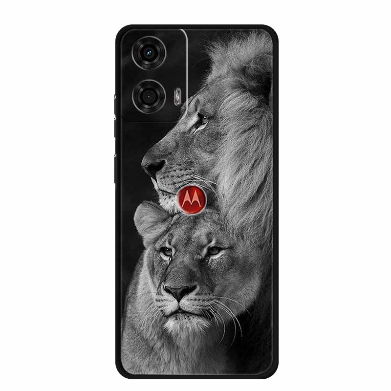 For Motorola G Stylus 5G 2024 Case TPU Animals Soft Silicone Phone Cases For Moto G Stylus 5G 2024 Wolf Protective Back Cover