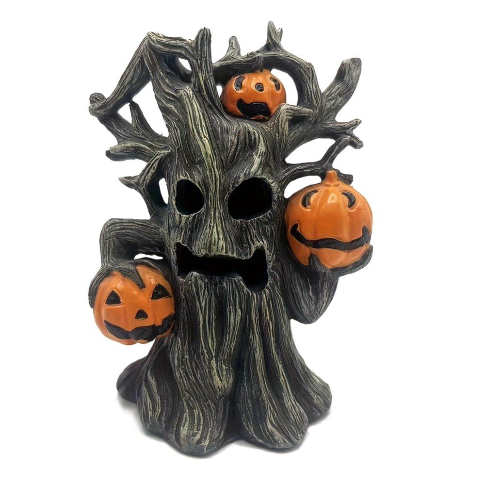 Exquisite Halloween Pumpkin Tree Decor Ghost Face Ghost Tree Ornament  Gift-Worthy
