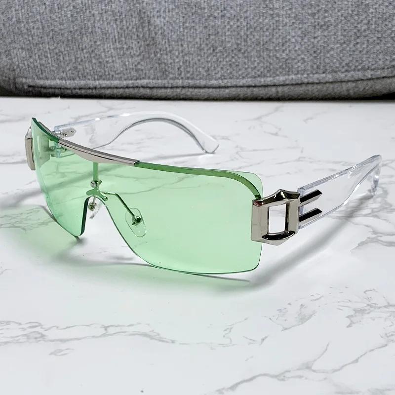 New Half Frame Oval Sunglasses Fashion Women'S Sunshade Sun Glasses Women Summer Street Photo Eyewear Uv400