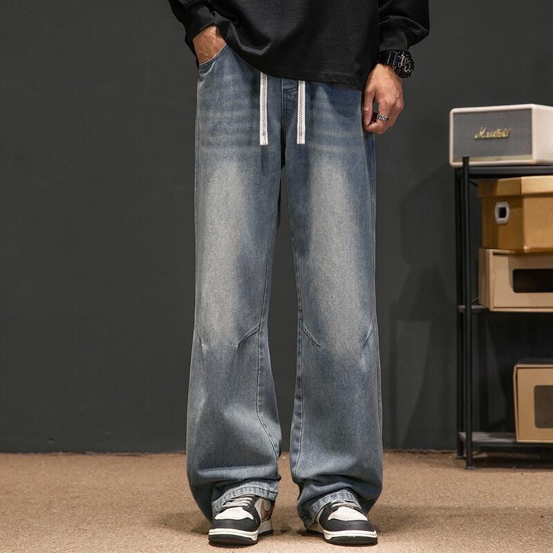 Men's American Style Loose Straight-Leg Jeans
