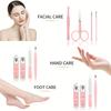 Modern Style 8 pcs Manicure Foot Care Kit Including Nail Clippers and Trimming Tools with Portable Storage Box - Unisex Nail Set