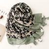 Suya Japanese Style Fresh Cotton And Linen Hand Felt Scarf, Silk Scarf, Bali Gauze Ripple Ink Painting, Travel Shawl, Silk Scarf For Women