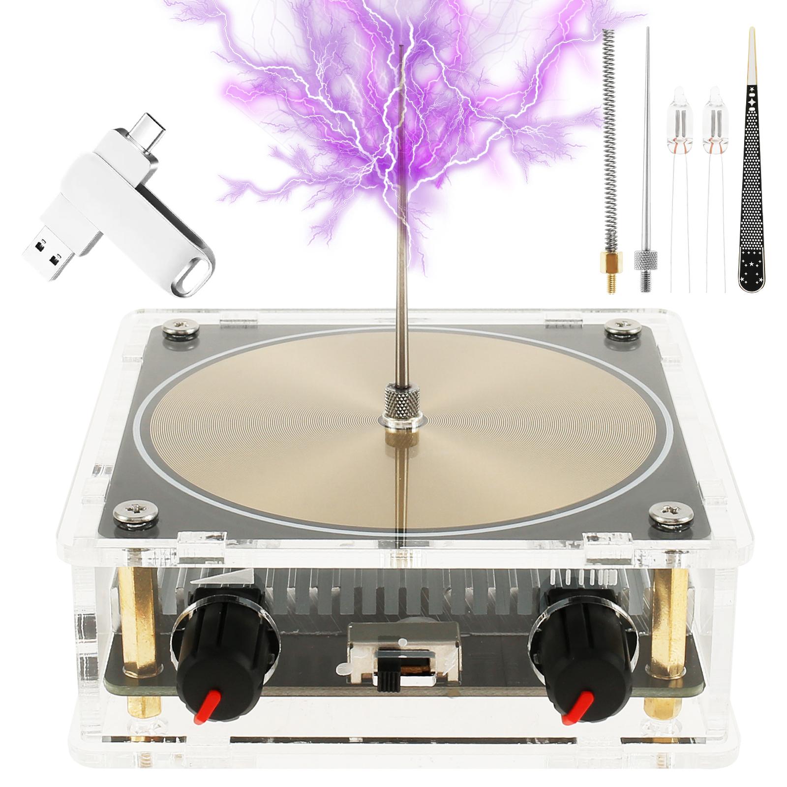 

Мини Катушка Тесла Динамик Искусственная Молния Искровой Разряд Дуговой Генератор Беспроводная Передача Модель для Научных Экспериментов Настольные Игрушки