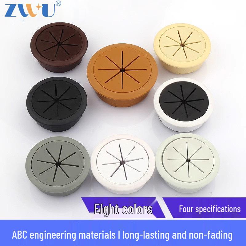 

Настольная заглушка для отверстия для кабеля и органайзер для офисных столов 35mm Round Black Cable Hole