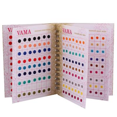 VAMA Multicolour Plain Round Small Bindis Book Kumkum Sticker Pottu Booklet for Girls & Women (Mini Bindis Booklet - 504 Bindis)