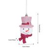 Pink Cartoon Christmas Tree Ornament with Glitter Sequins - Ins Style
