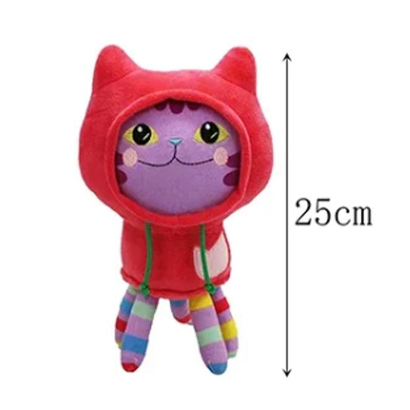 20-30cm Gabby Doll House Plush Toy Backpack Cat Cake Cat Mermaid Stuffed Animal Plushie Gbay Sticker for Kid Chrismas Gift