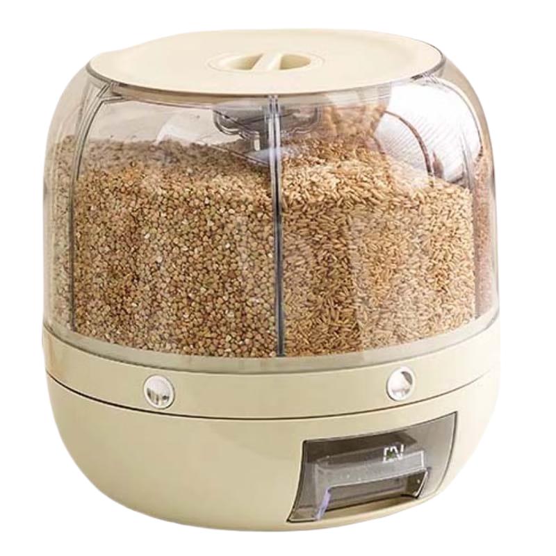 Rotating Multi-Compartment Grain Dispenser