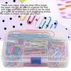 Colorful Paper Clips, Large   Color Metal Clips for Decoration Neatly Organizing Files with Convenient Storage Box