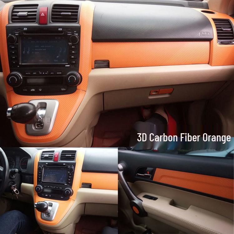 Kohlefaser Schaltpanel Aufkleber für 07-11 CR-V Innenraummodifikationen