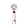 Portable Mini Handheld Fan with Digital Display Rechargeable Battery Operated Five Speed Settings Compact Design Long Lasting 3 To 6 Hours Runtime