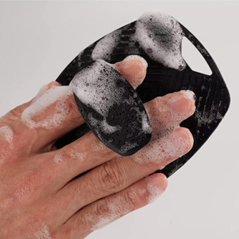 Silicone Shampoo Brush Shower Scalp Massager Self-Cleaning Essential Shampoo Tool Bathroom Brush