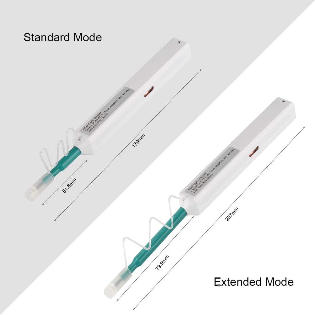 Fiber Optic Cleaning Pen, SC/FC/ST 2.5mm Ferrule Connectors Fiber Cleaner, Cleans Over 800 Times