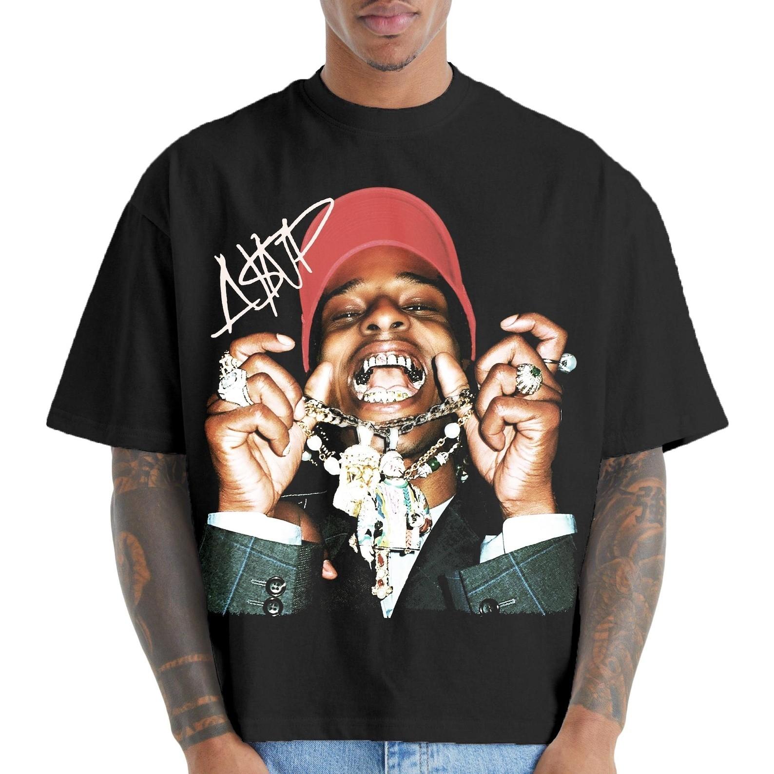 ASAP Rocky T-Shirt - Rap Music Shirt - Long Live Asap Album - ASAP Rocky Album L