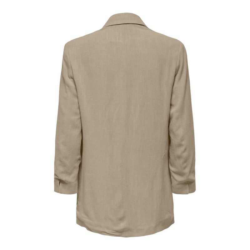 3/4 Sleeve Blazer with Lapel Collar and Pockets Woman ONLY