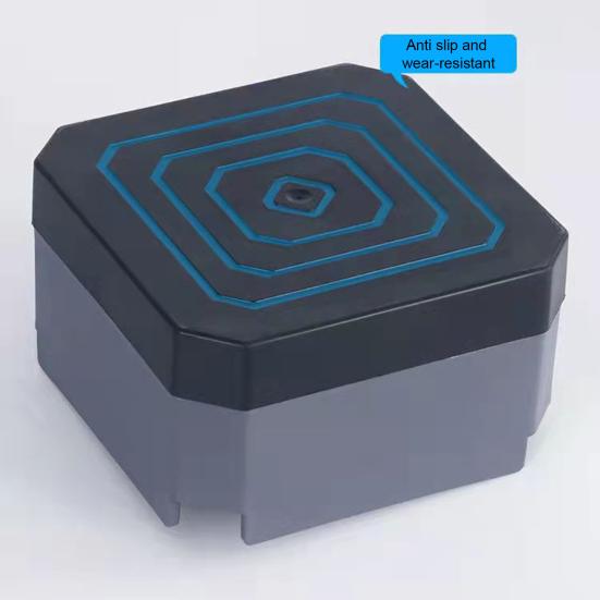 4 Piezas Elevador de Muebles Rectangular Apilable de Alta Resistencia Elevador de Cama Antideslizante Lavadora Refrigerador Escritorio Sofá Silla Pata Elevación Altura