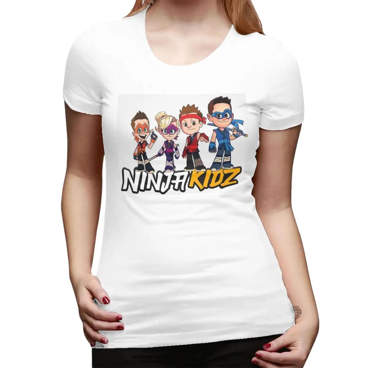 

Ninja Kidz TShirt for Women Crew Neck Streetwear T Shirts Womens Short Sleeve Summer Clothes Tops S