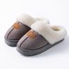 Women's High-Top Cotton Slippers, Winter Non-Slip Indoor/Outdoor, Thick Plush, Full-Wrap, Casual Warm Shoes