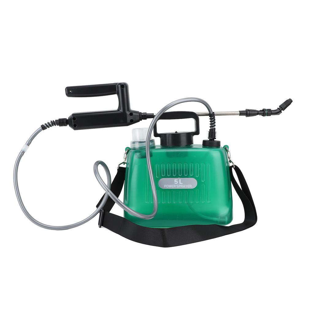Electric Sprayer Portable 5L 2000mAh Battery Powered Automatic with 4 Nozzles Electric   Sprayer for Car Washing Garden