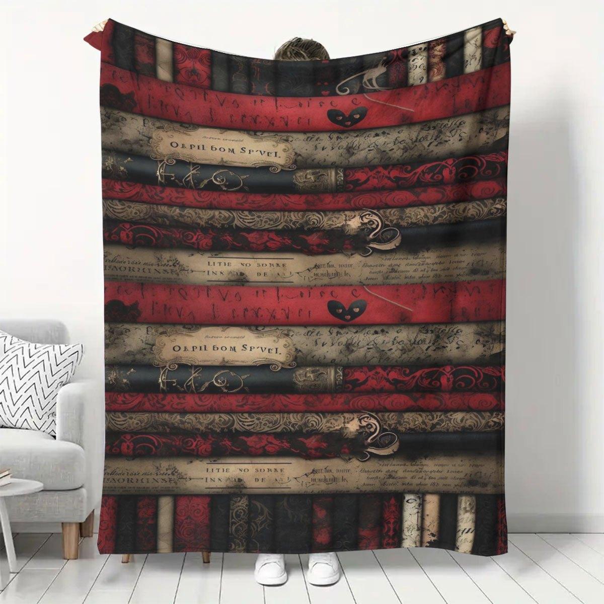 

Textbook artistic design patterns Flannel printed blanket suitable for all seasons suitable for living room office sofa travel 75x90cm