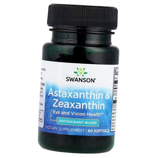 

Астаксантин и зеаксантин, Astaxanthin and Zeaxanthin, Swanson 60вегкапс (70280053) 60vcaps
