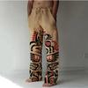 Men's 3D Vintage Printed Baggy Casual Trousers,  Elastic Drawstring Waist with Pockets, for Spring Summer Home Outdoor Vacation