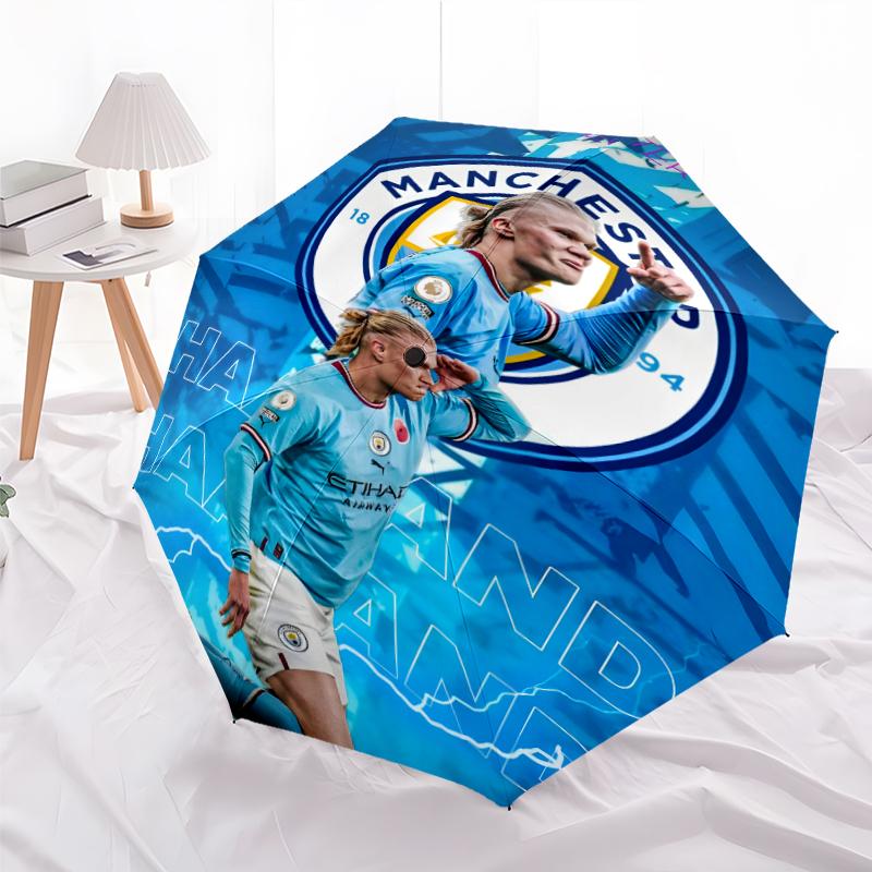 1pc H-Haaland Umbrella, Sun Protection, And UV Shielding. It Has Eight Sturdy Ribs for Outdoor Use And Perfect As a Holiday Gift
