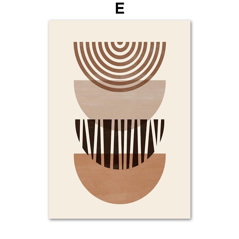 Boho Sun Moon Leaf Rainbow Geometry Landscape Wall Art Canvas Painting Abstract Posters And Prints Picture For Living Room Decor