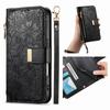 Floral Leather Wallet Case for Motorola Moto E15/G05/G15/G75/G85...Vintage All-in-One Card Holder w/Stand, Magnetic Closure & Wrist Strap