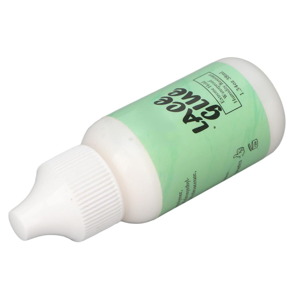 38ml Lace Wig Adhesive Waterproof Oil Resistant Latex Free Transparent Lace Glue for Oily Skin Sensitive Skin